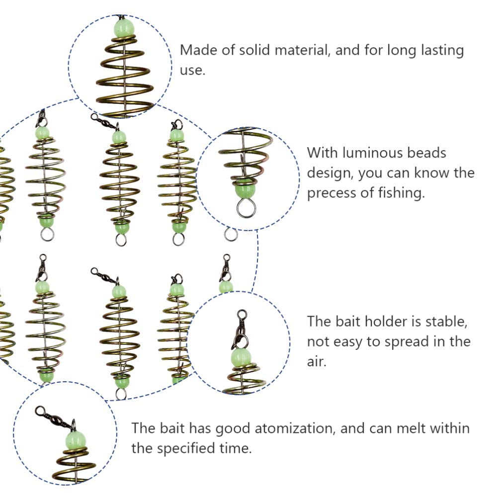 12-piece BESPORTBLE fishing feeder set
