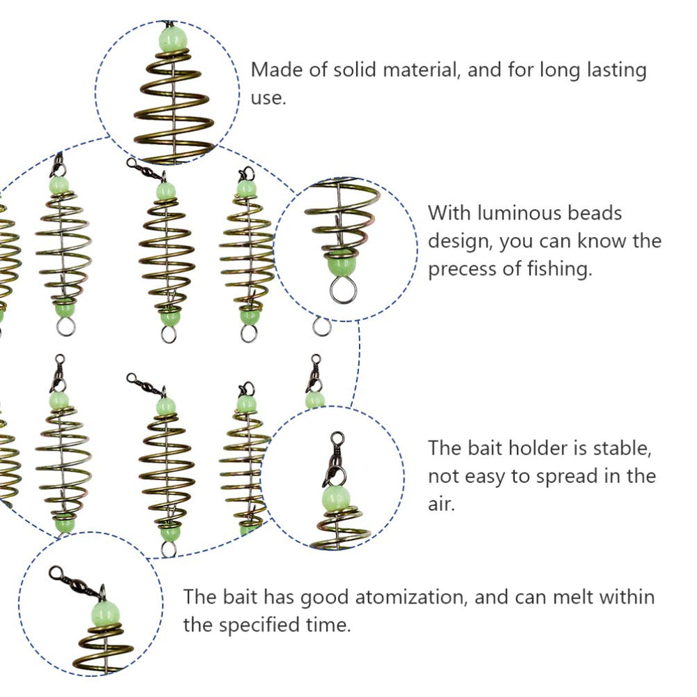12-piece BESPORTBLE fishing feeder set