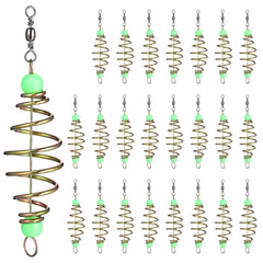 BESPORTBLE 24Pcs bait cage carbon steel spring feeder front view
