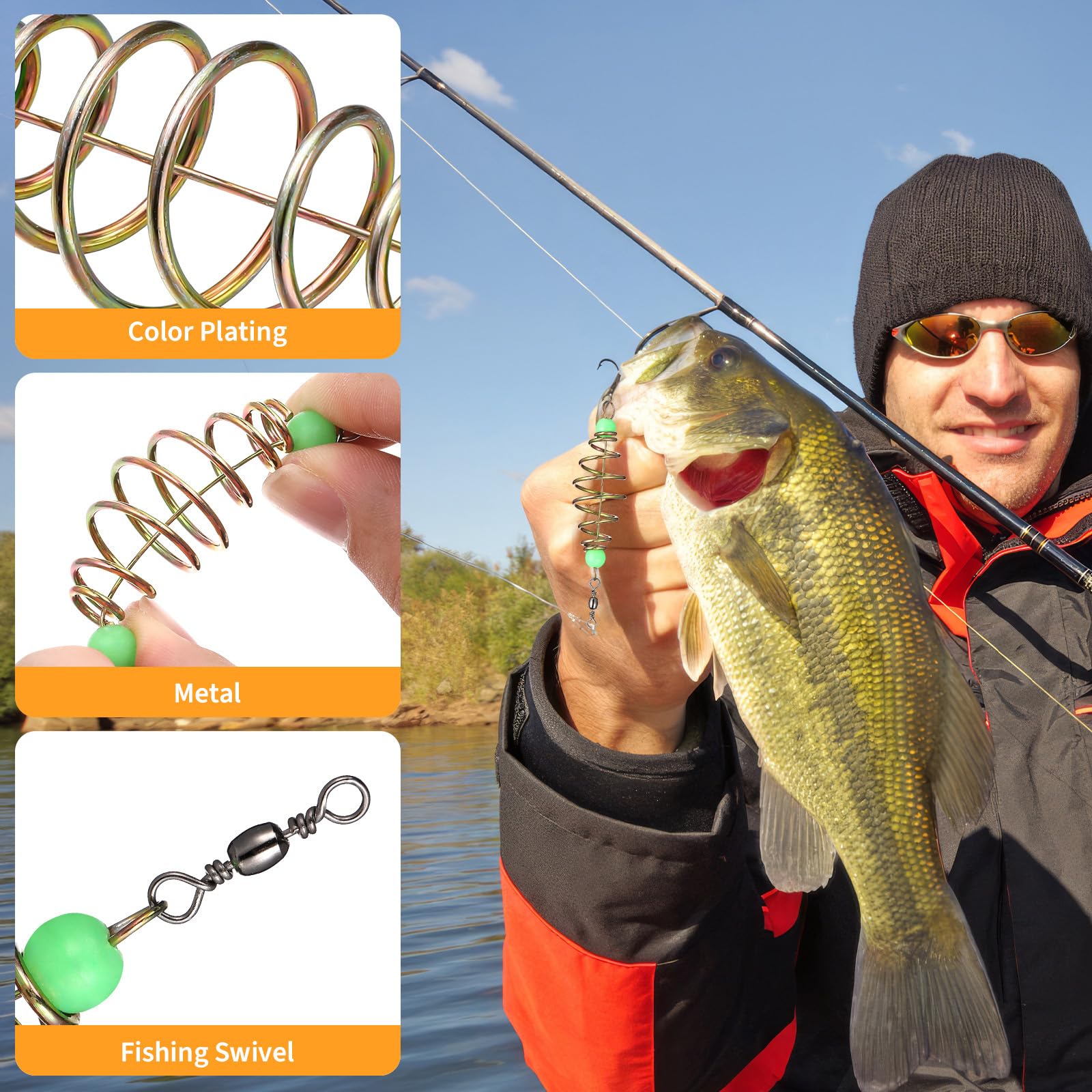 Stable bait holder designed to resist air spread