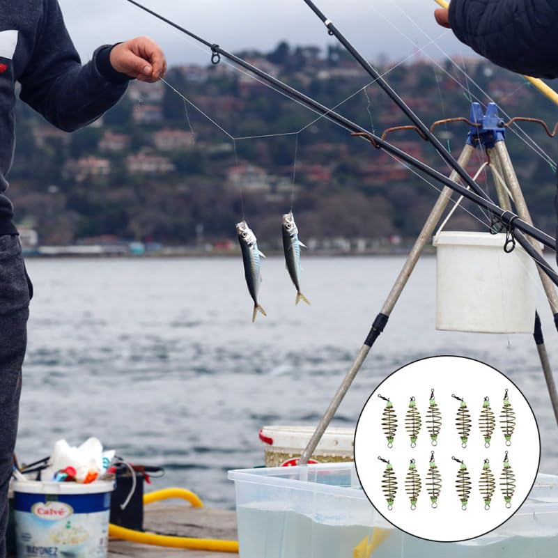 24-piece luminous bead spring bait for carp rigs