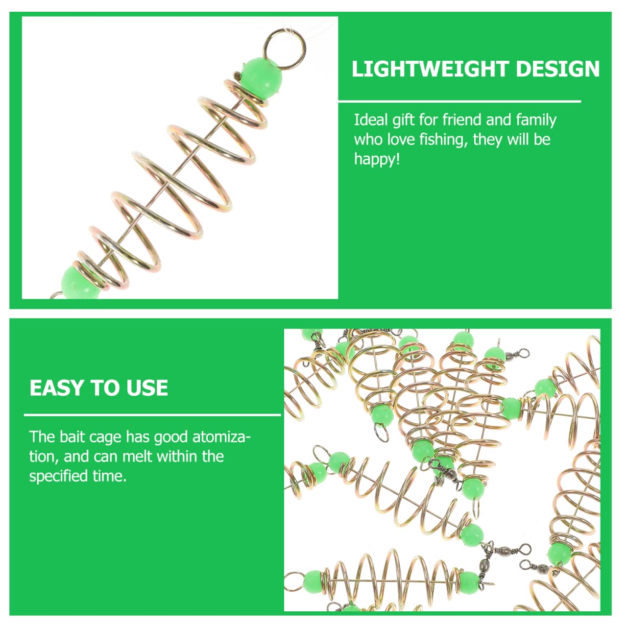 Durable bait cage for repeated freshwater use
