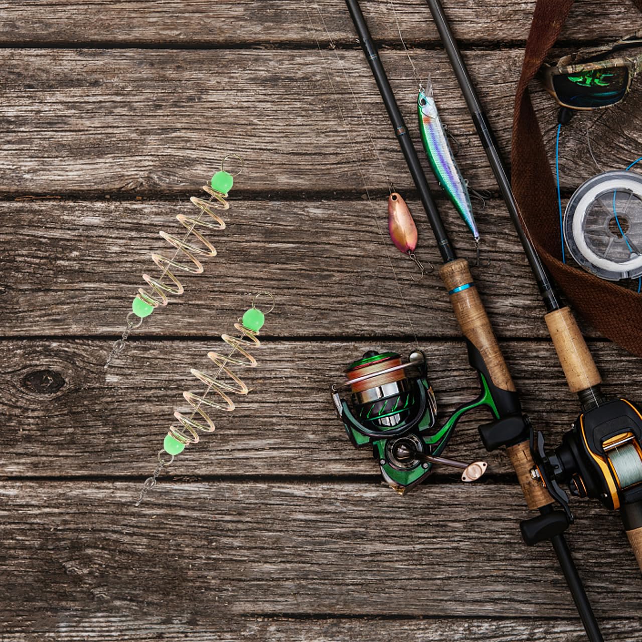 Complete 24-piece luminous bait holder set