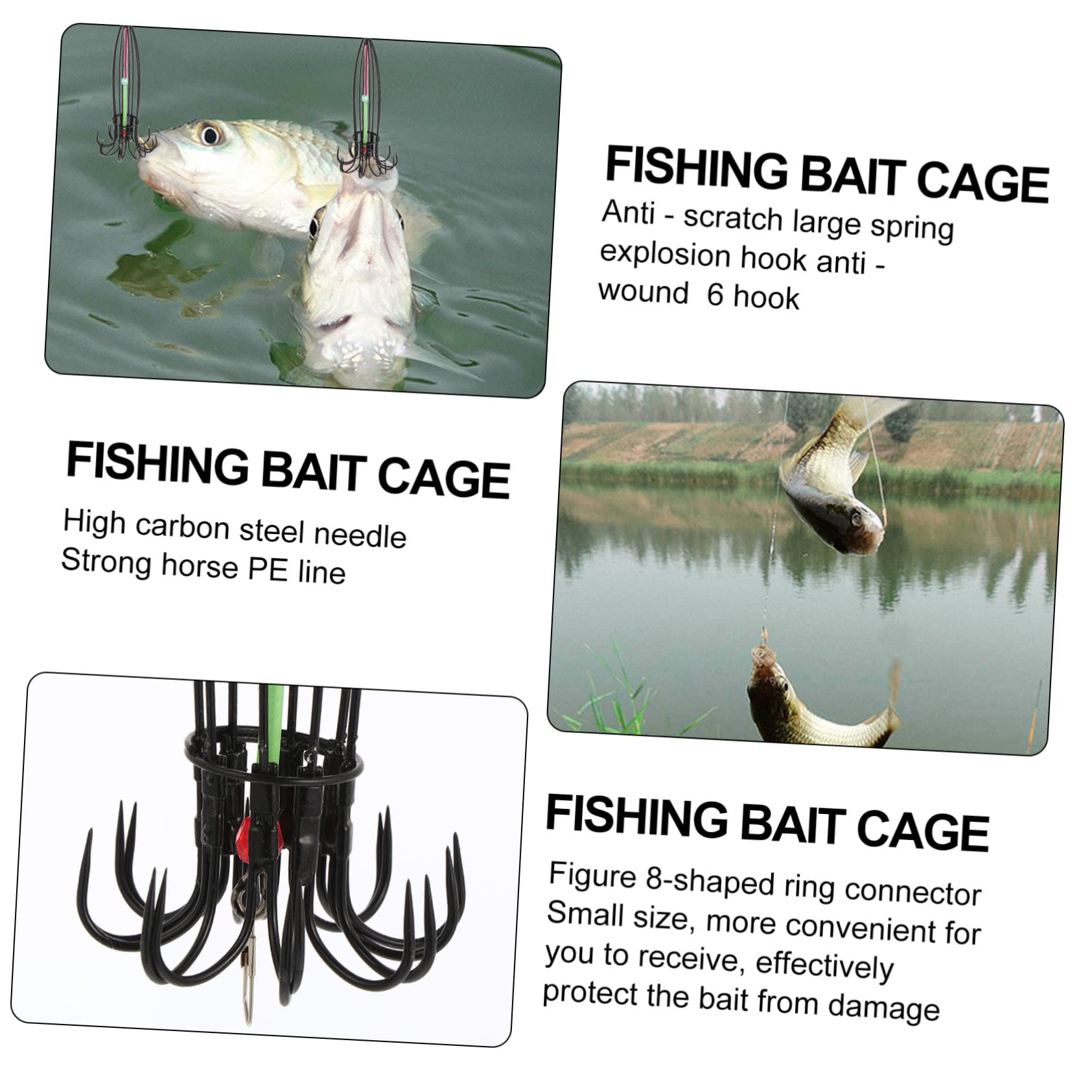 BESPORTBLE bait cage in portable compact form ready for travel.
