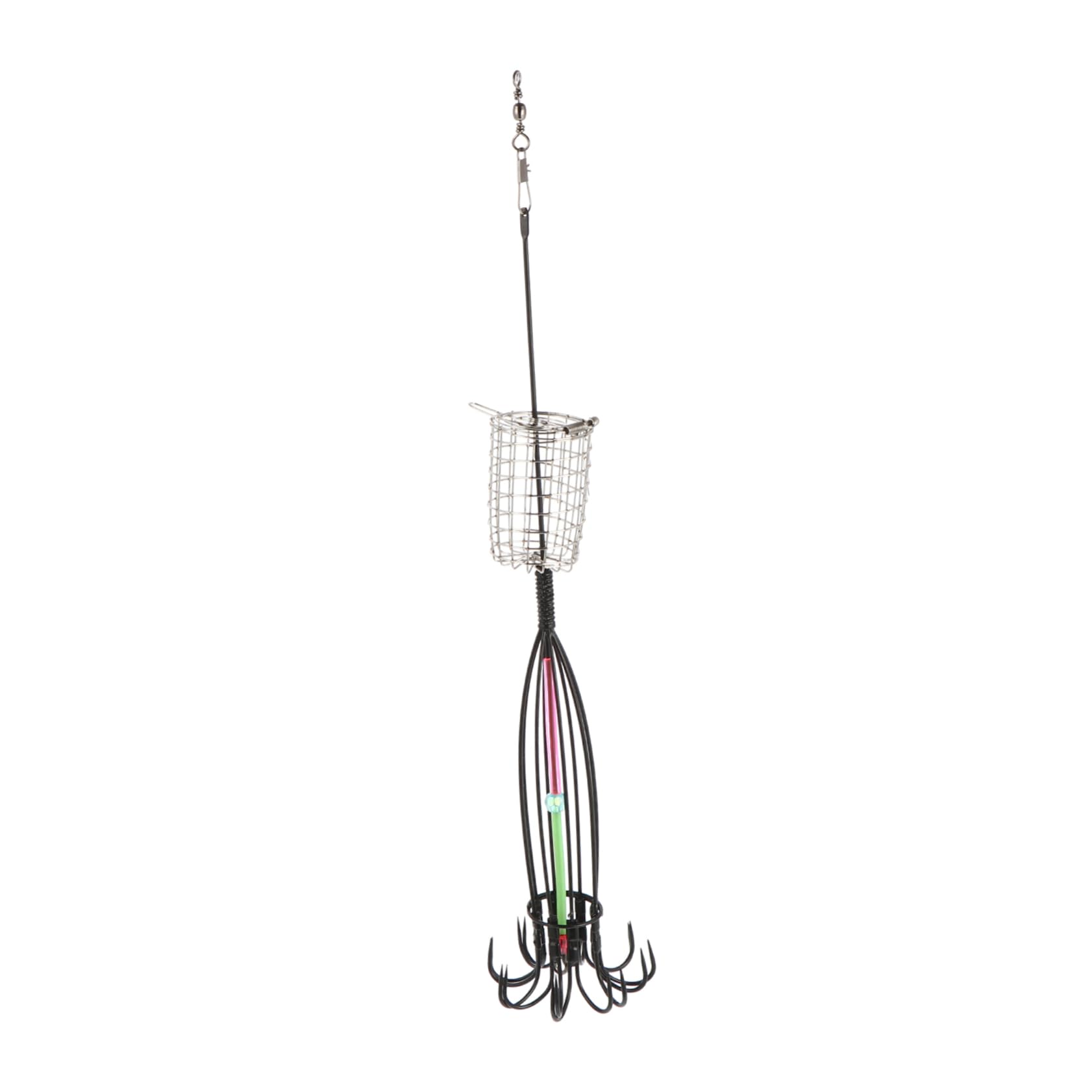 BESPORTBLE bait cage for sea fishing shows sturdy dual-cage design for tough saltwater conditions.