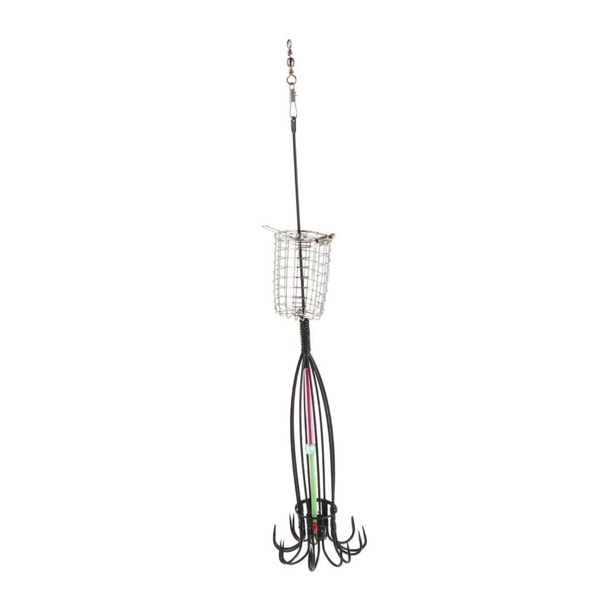 BESPORTBLE bait cage for sea fishing shows sturdy dual-cage design for tough saltwater conditions.
