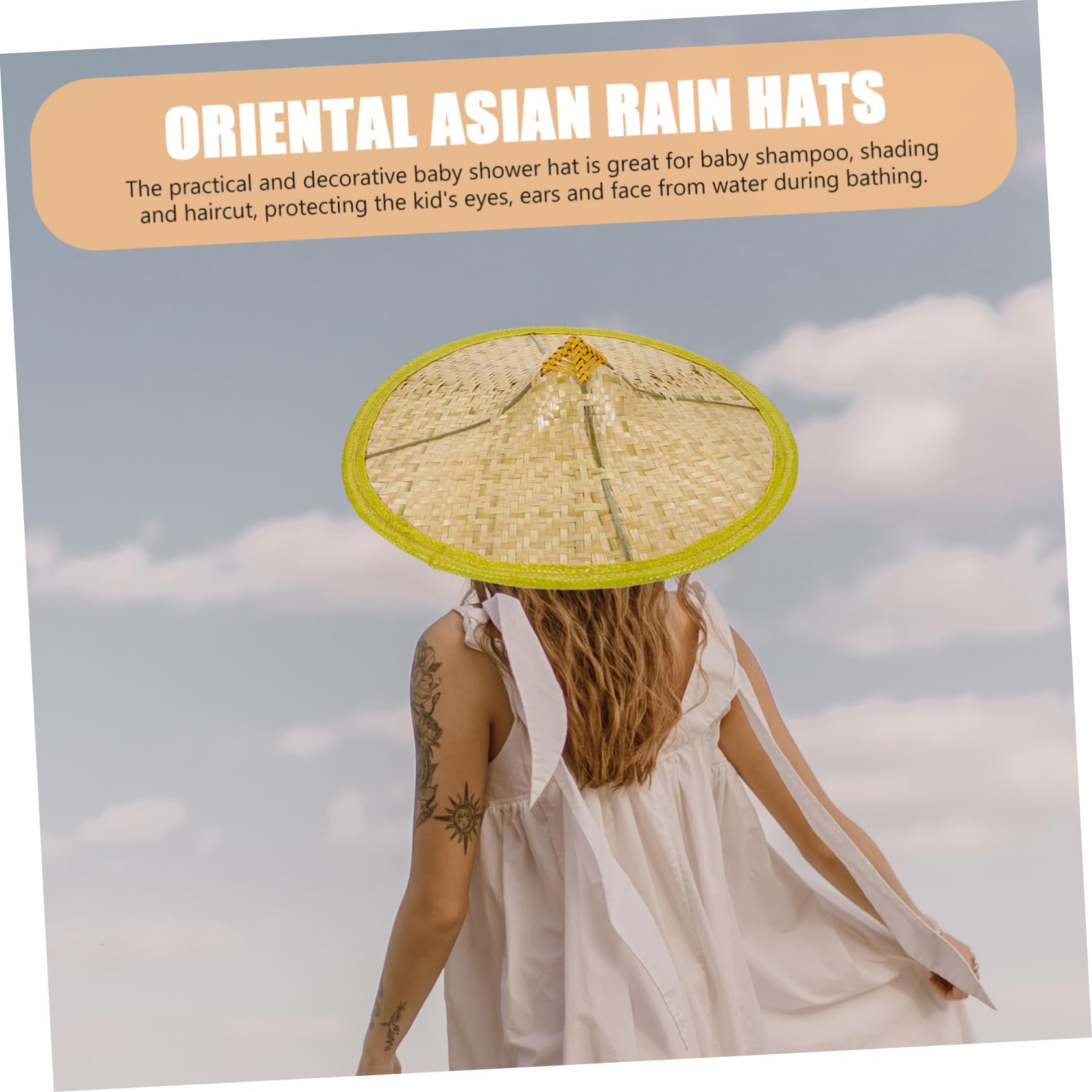 BESPORTBLE bamboo hat for DIY crafts and home decor