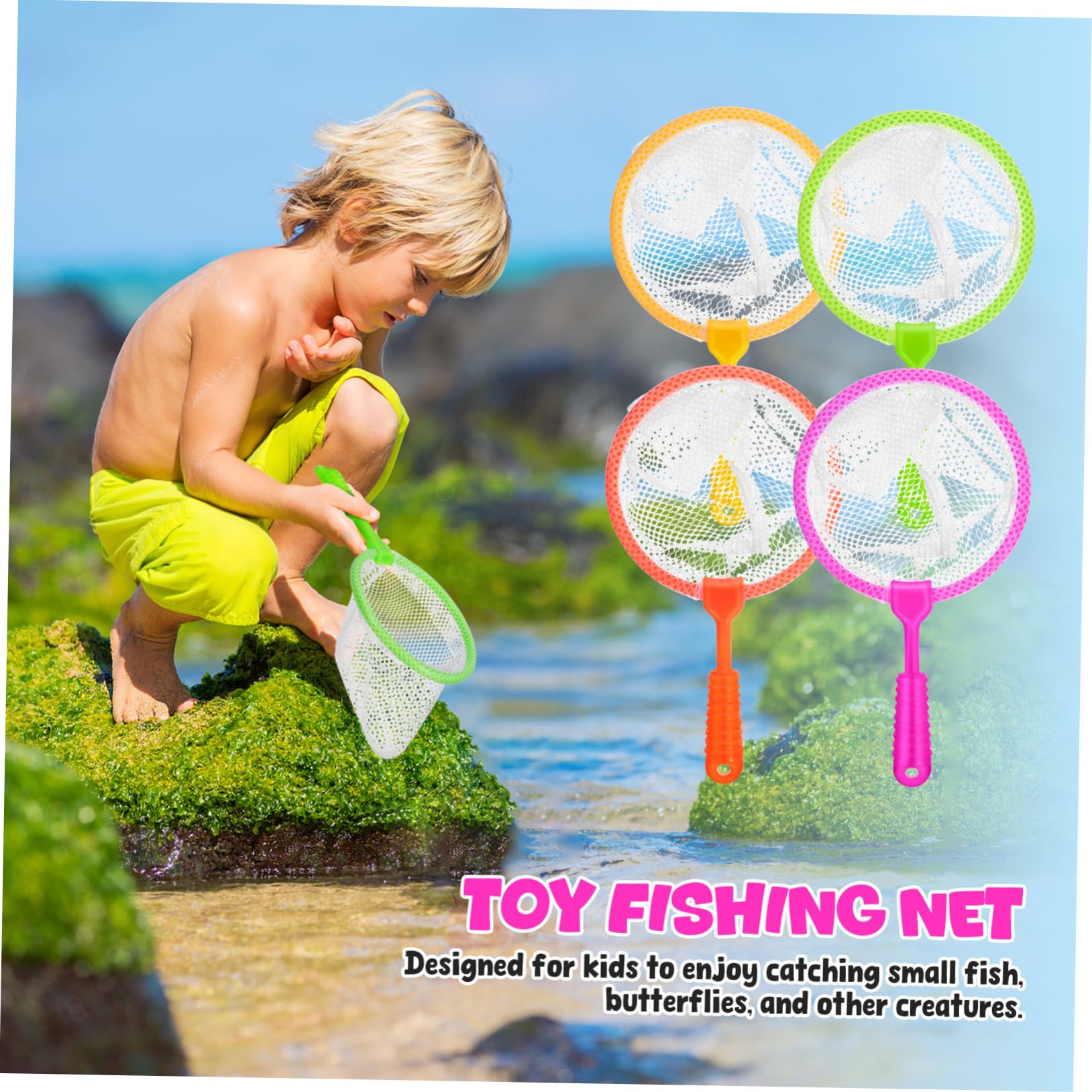 Besportble aquarium-safe plastic net ideal for safe bathtub play