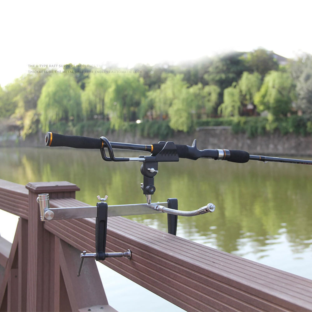 BESPORTBLE canoe/kayak mount keeps rods secure on watercraft