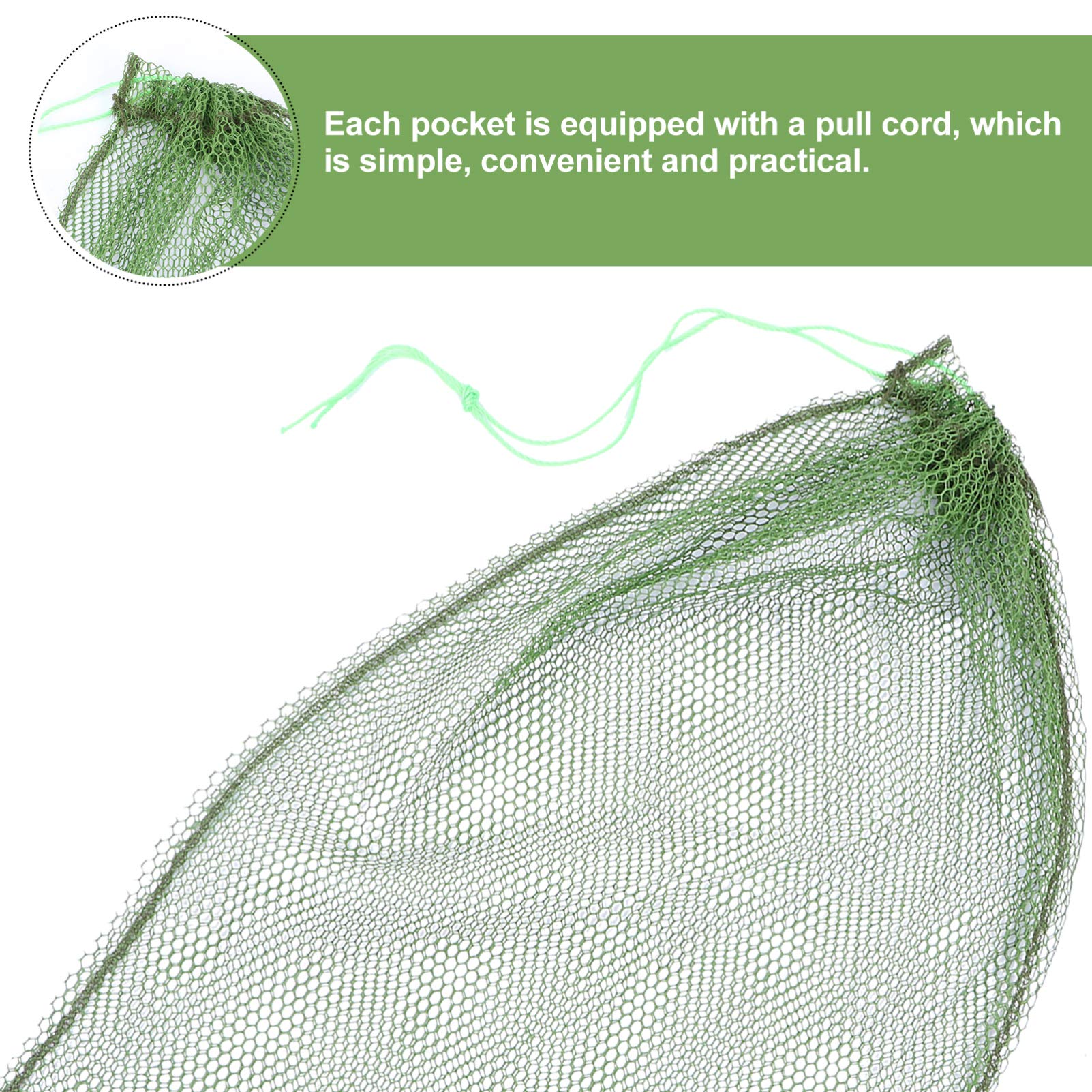 BESPORTBLE easy-clean mesh bag designed for frequent fishing use