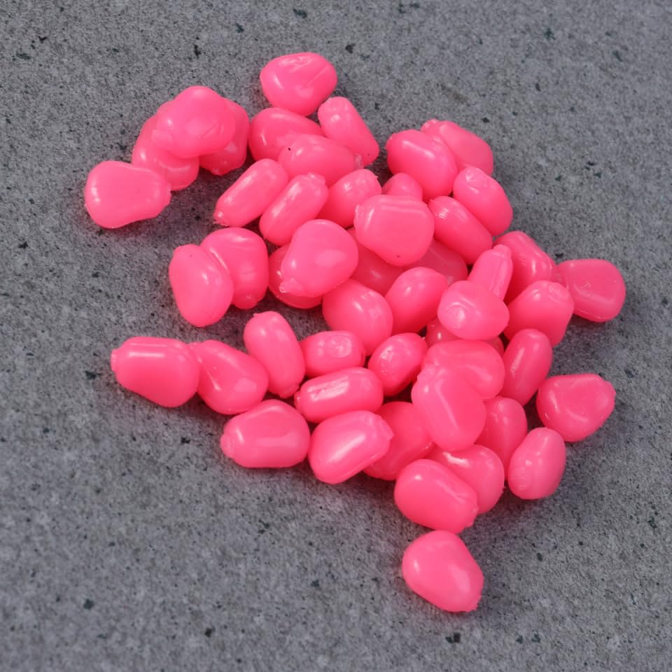 BESPORTBLE fifty-piece corn bait pack for bulk anglers.