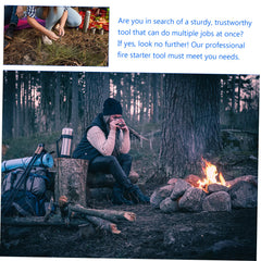 BESPORTBLE fire starter in use shows sparks and flame-ready performance