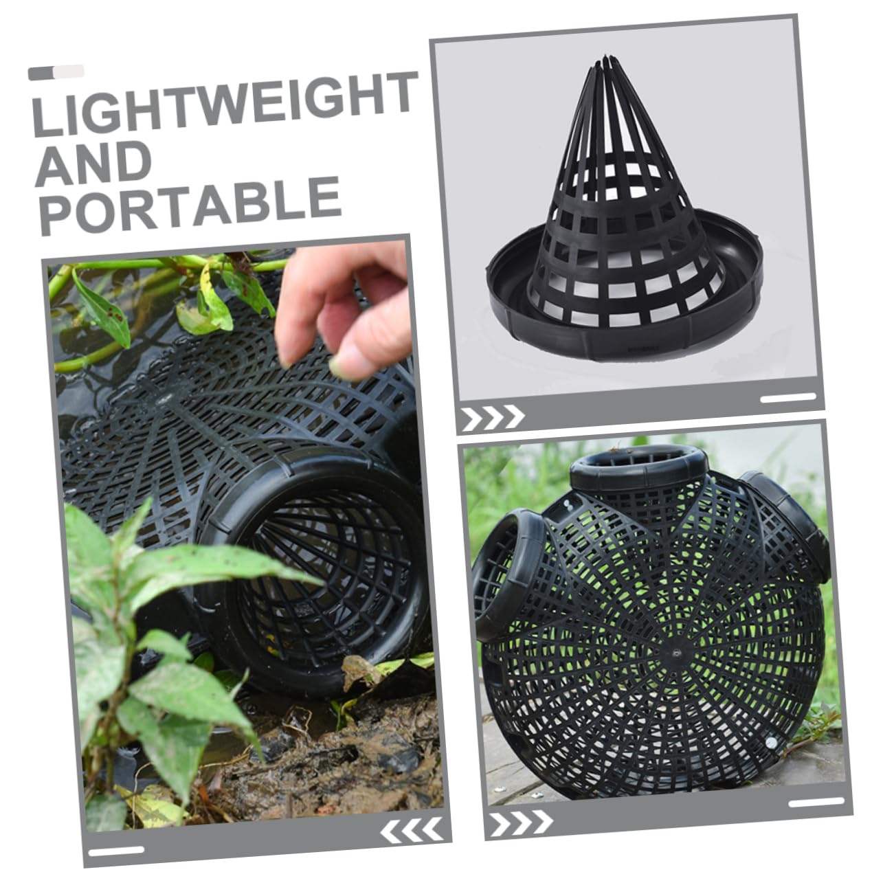 BESPORTBLE lid for fishing net, simple design for quick cleanup.