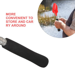 Telescopic rod on Besportble feeder for compact storage and reach