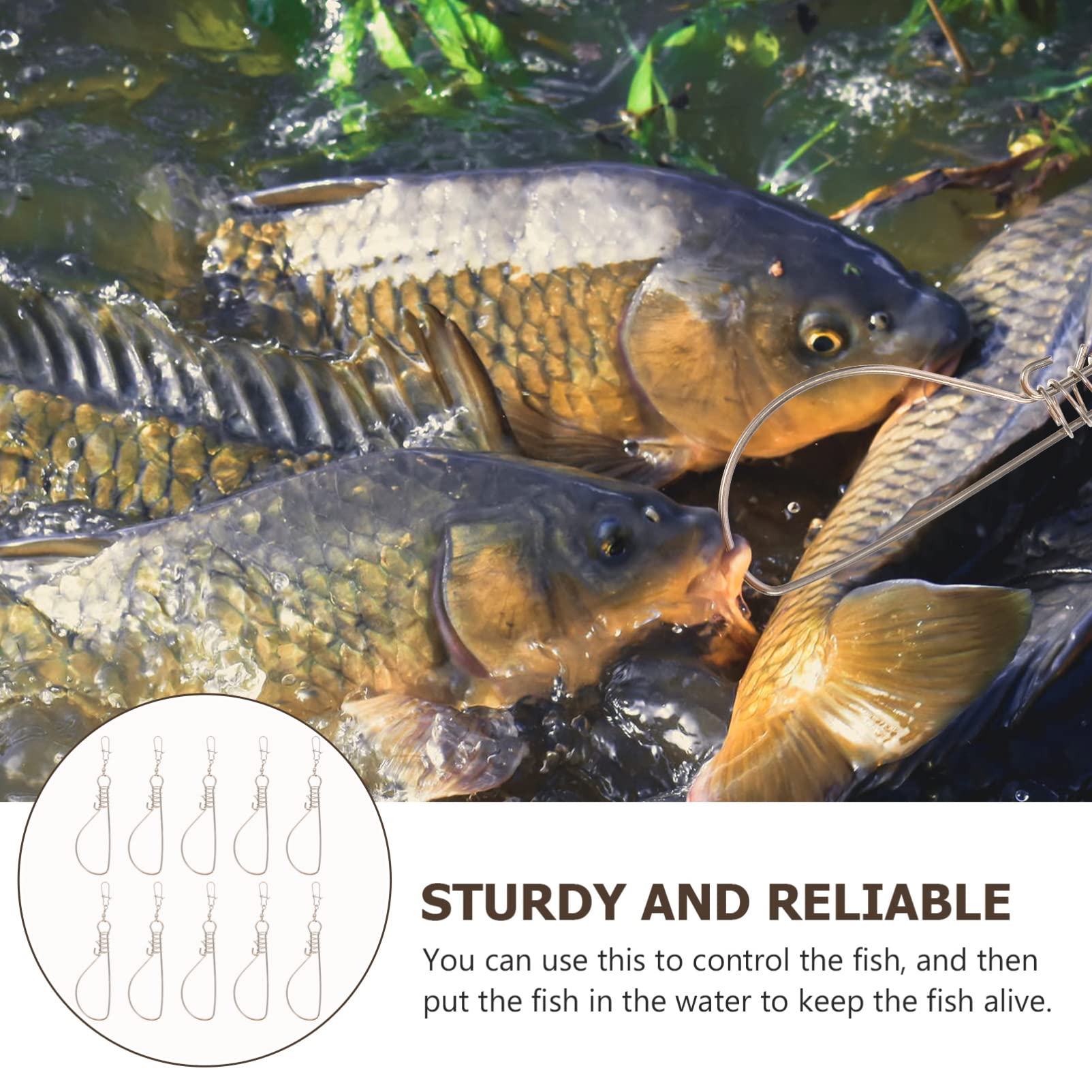Outdoor fishing setup with stringer tool