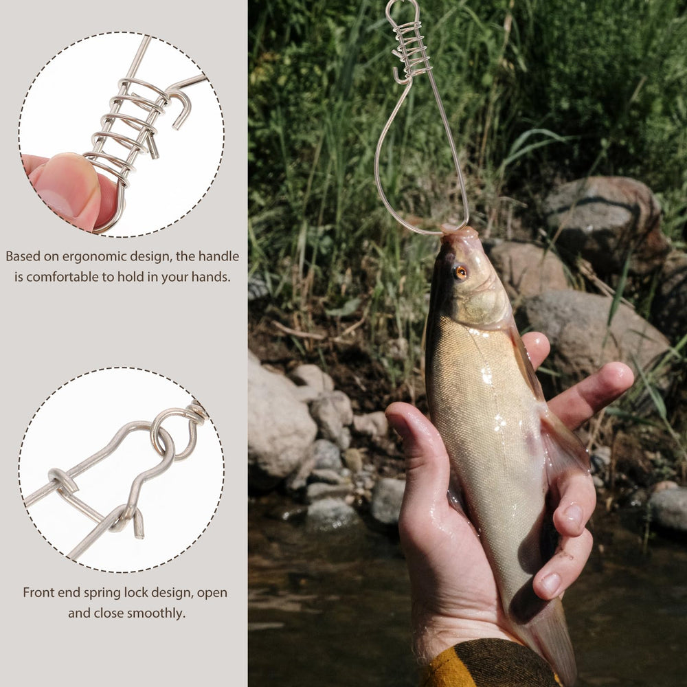 Durable fishing stringer hardware for outdoor fishing