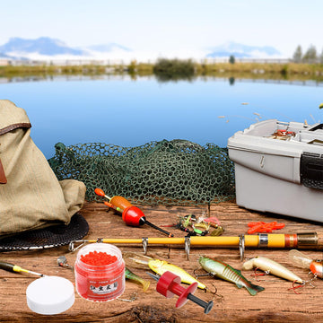 Besportble fishing tackle clip enables fast, easy bait mounting.