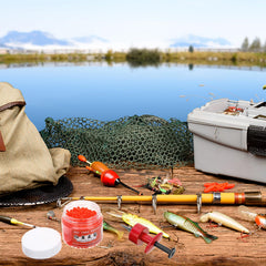 Besportble fishing tackle clip enables fast, easy bait mounting.