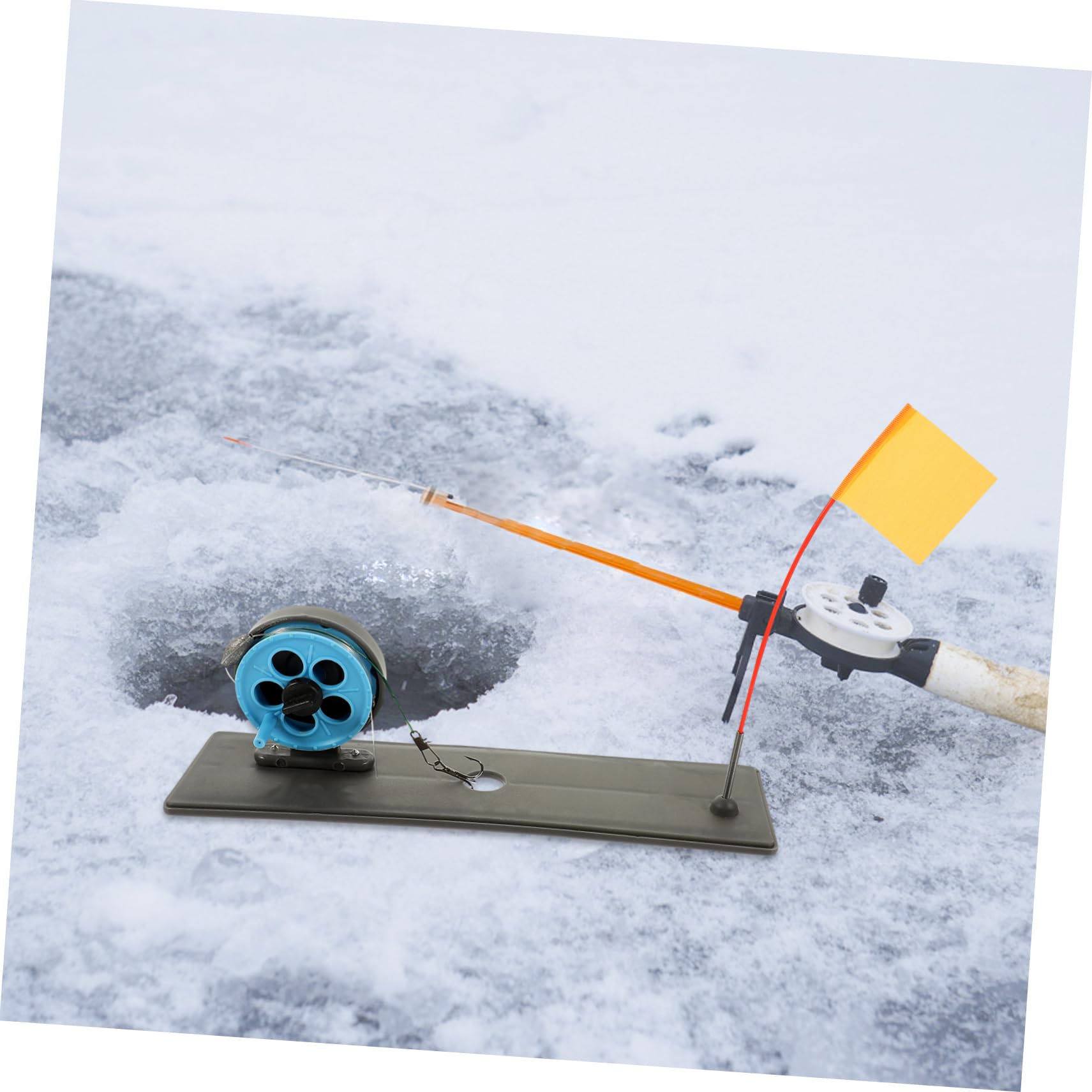 BESPORTBLE 2pcs kit includes two tools for versatile ice fishing tasks.