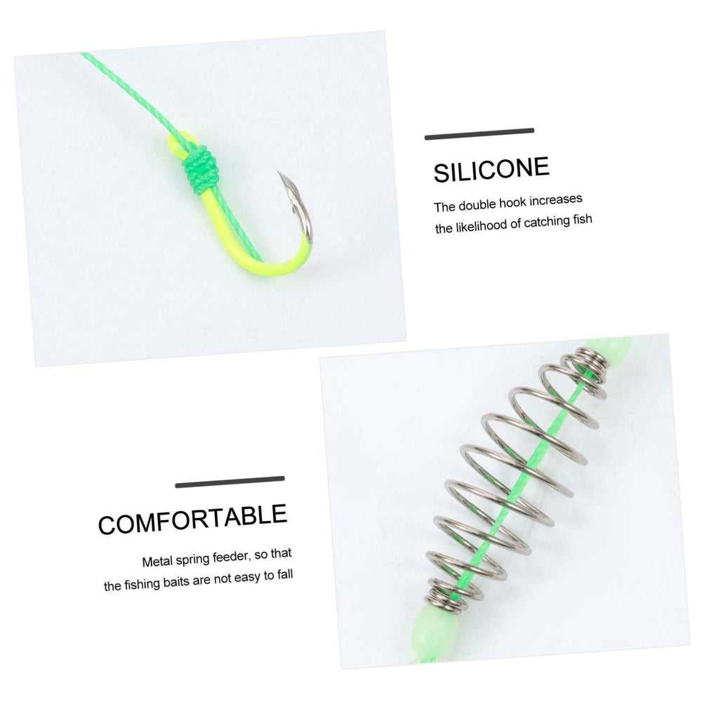 BESPORTBLE glow hooks for visibility and lure appeal