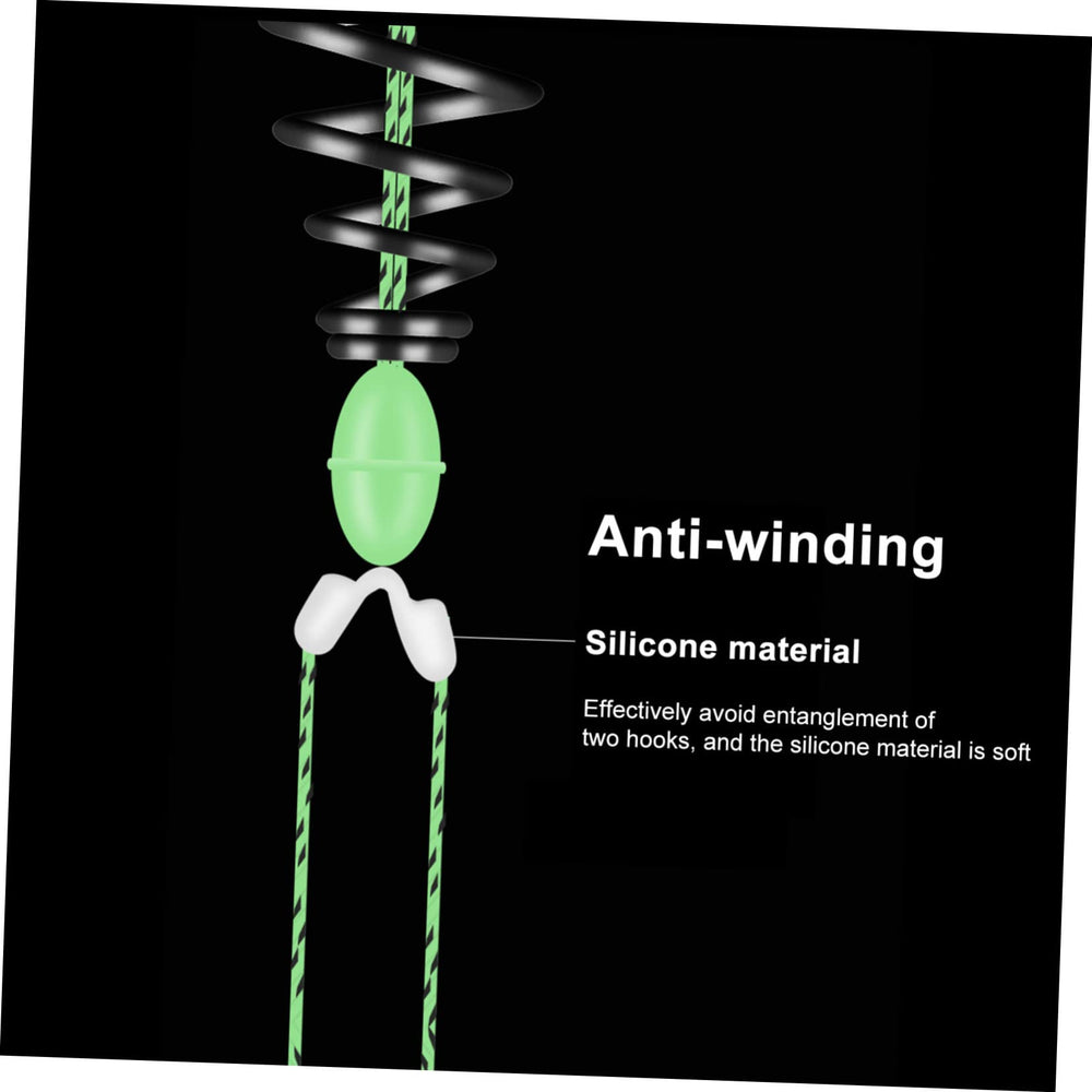 BESPORTBLE glow-in-the-dark hooks for easy night fishing