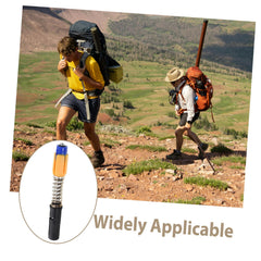 BESPORTBLE hiking pole length adjustment in action for climbs and descents.