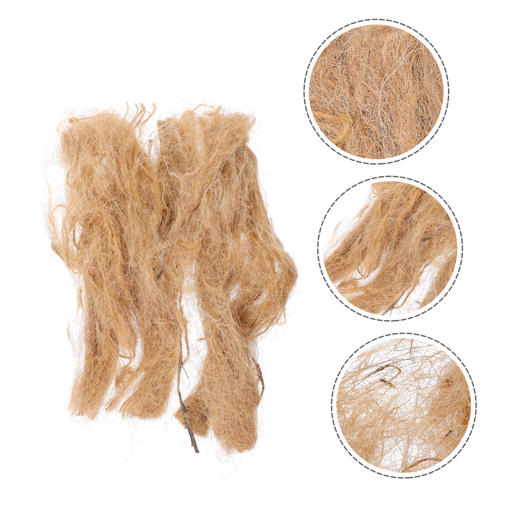 BESPORTBLE jute silk fire starter closeup highlights natural fibers for quick ignition
