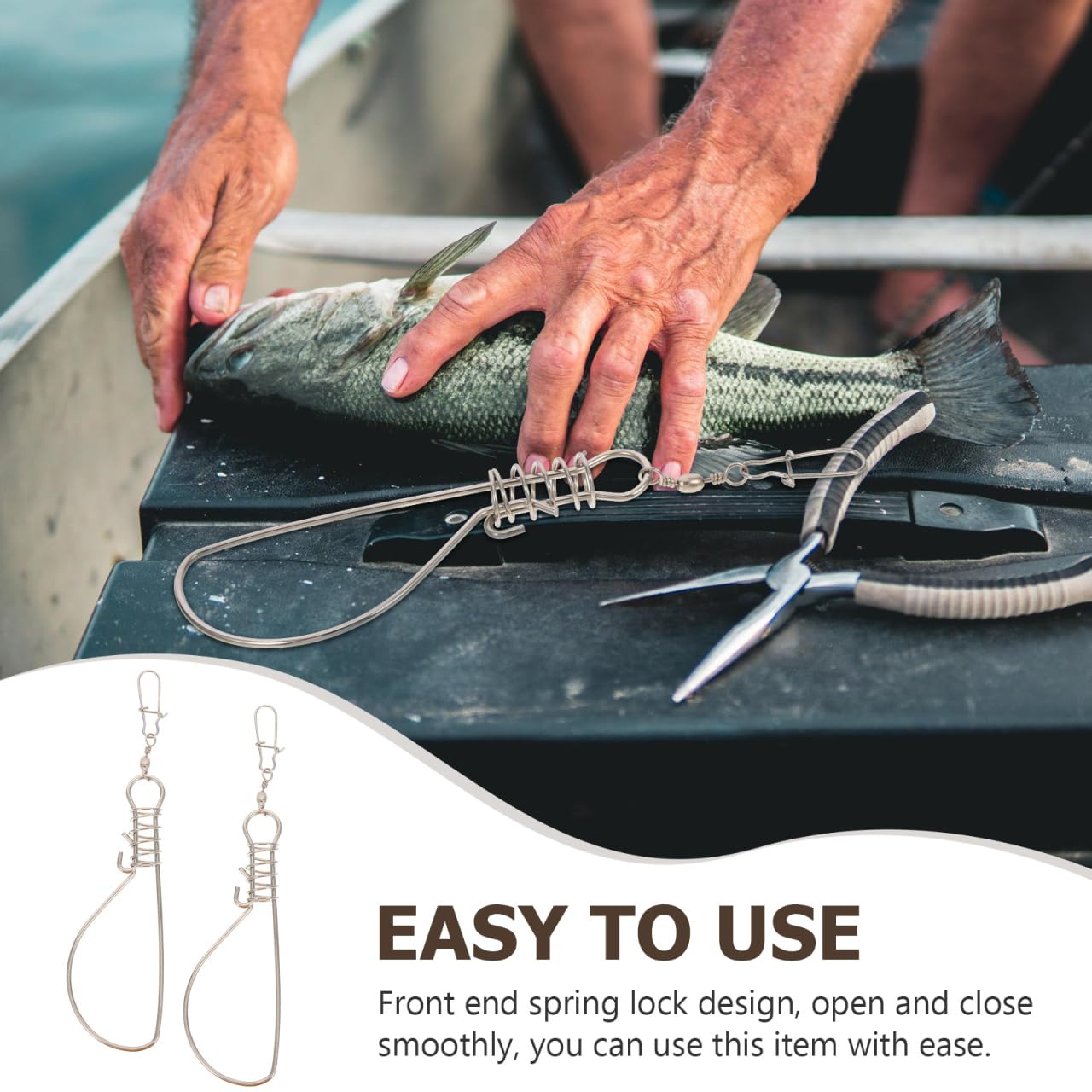 BESPORTBLE live-fish holder keeps catch healthy while in water.