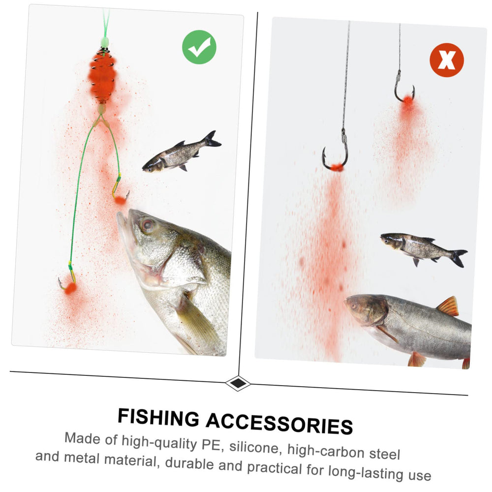 BESPORTBLE metal spring feeder keeps bait firmly in place