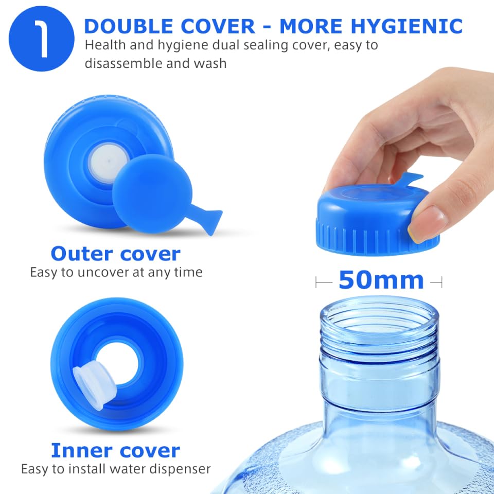 BESPORTBLE water-dispense-fitting detail demonstrating standard opening compatible with water dispensers