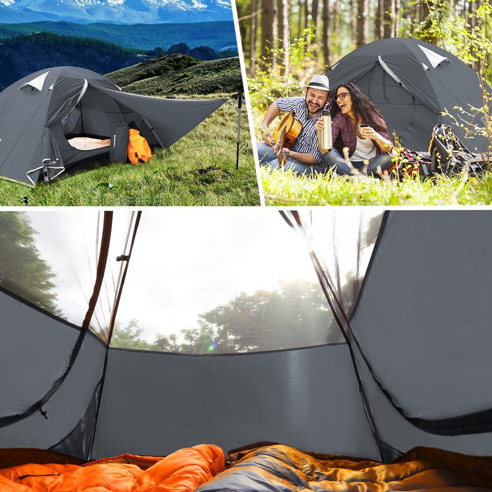 Bessport 2P tent breathable mesh walls improve airflow for comfort.