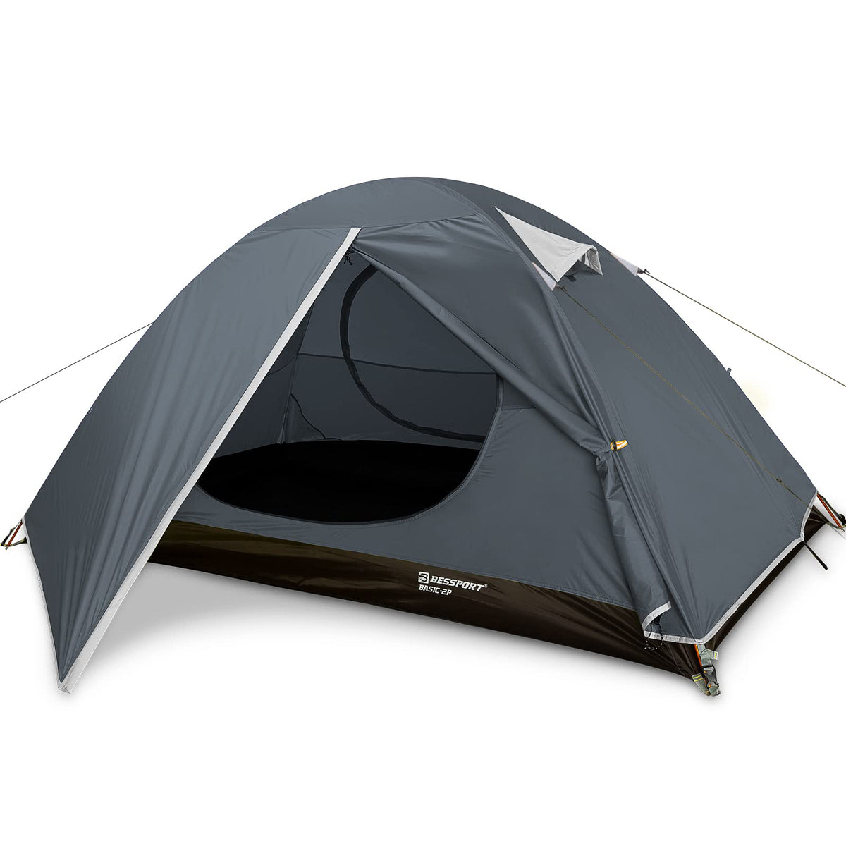 Bessport 2P tent doors provide dual access for convenient camping.