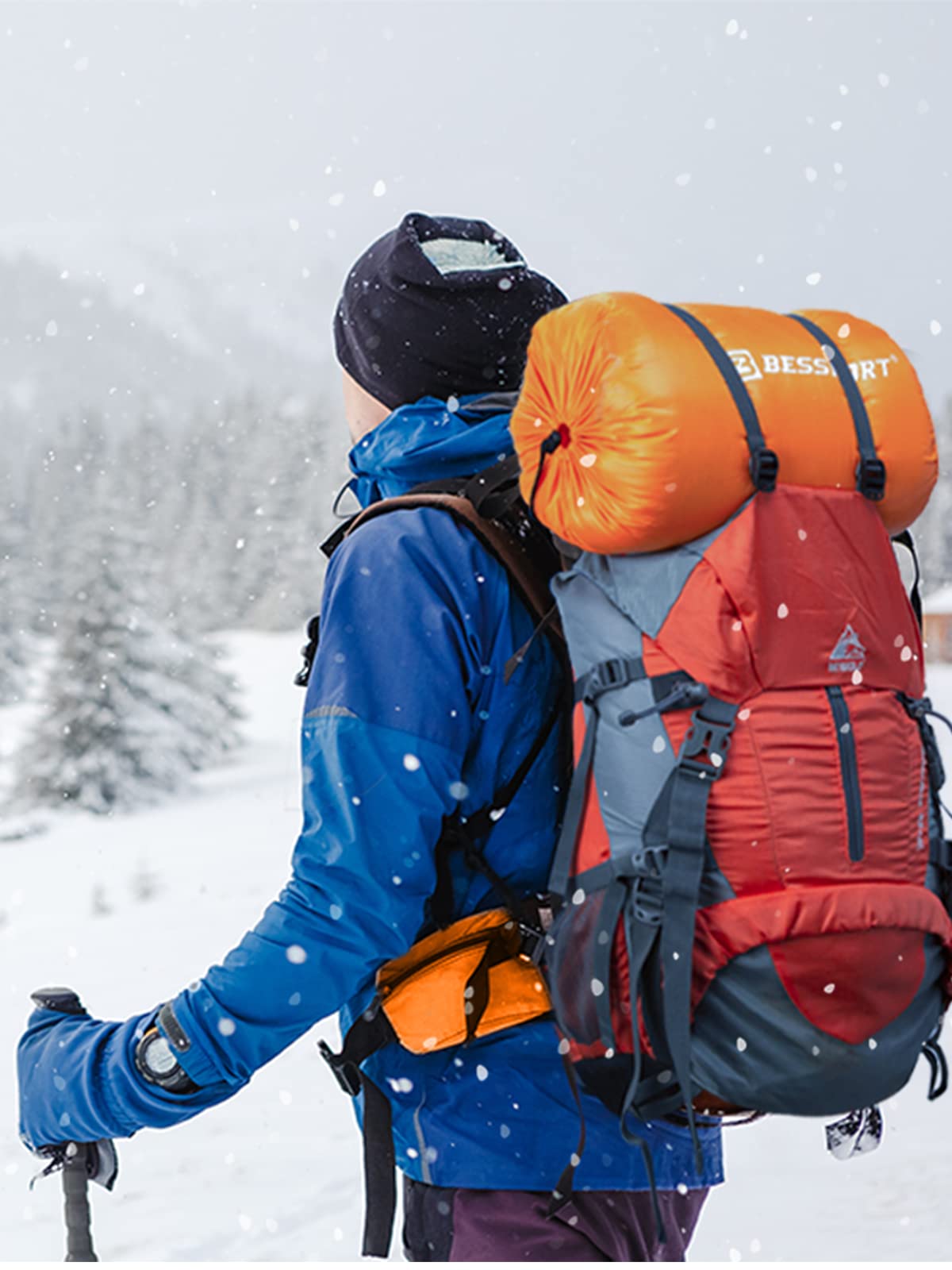 Bessport Mummy Sleeping Bag tall fit accommodates taller campers comfortably