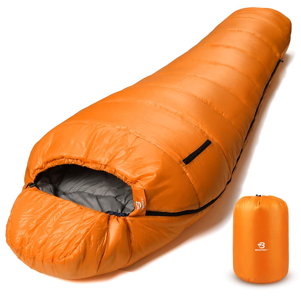 Bessport Mummy Sleeping Bag warmth hood keeps you toasty on cold nights camping