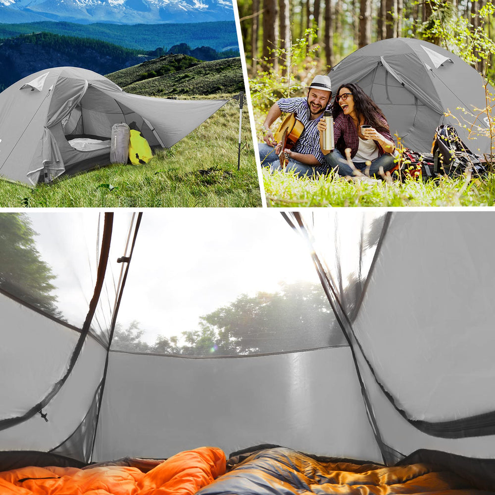Bessport ultralight freestanding tent with clip-pole setup for quick pitches.