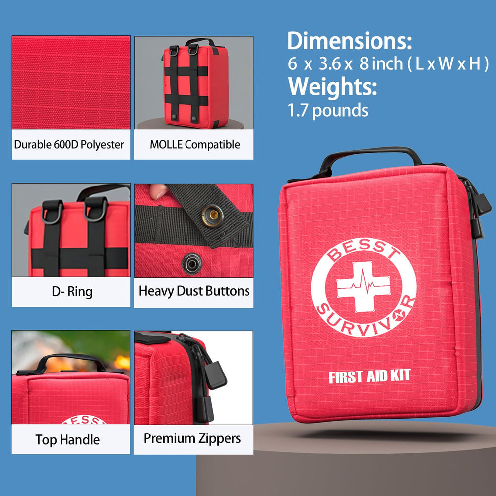 Besst Survivor 59-page first aid guide for practical instruction.