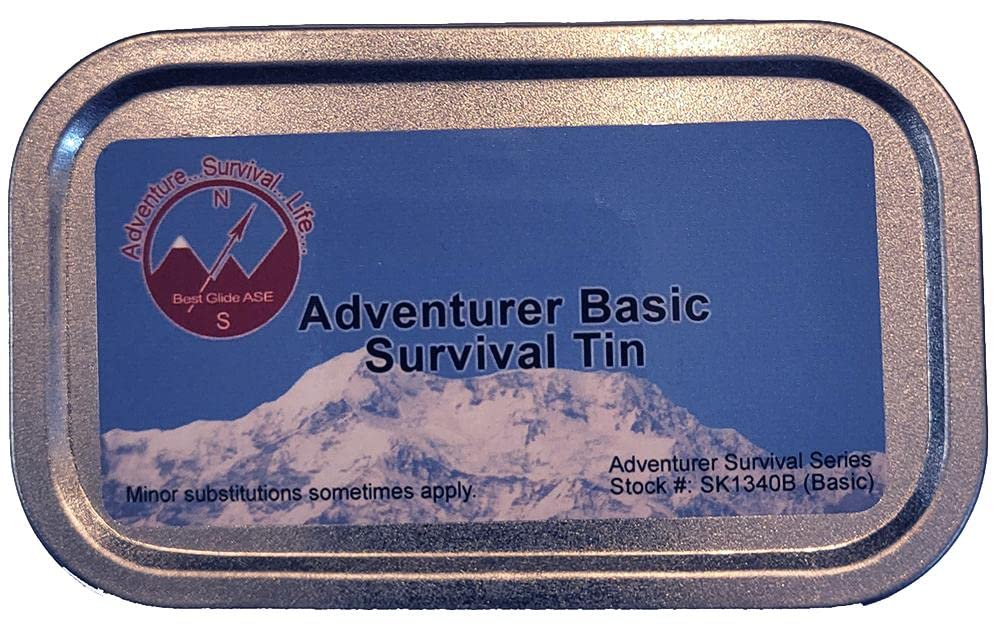 Best Glide ASE Adventurer basic survival tin outer container shown for rugged, portable preparedness.