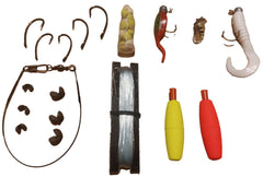 Pocket-sized, water-resistant, USA-made survival fishing kit