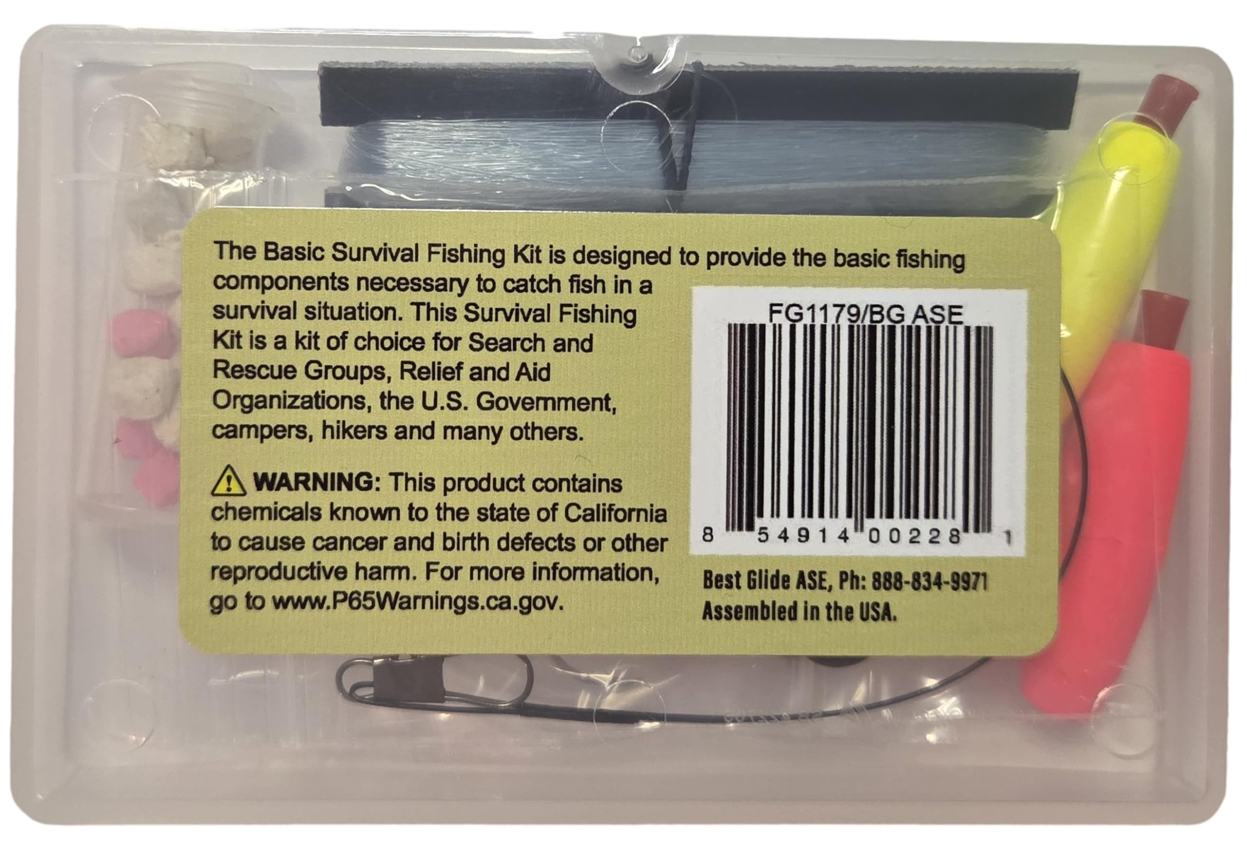 Silica gel desiccant inside to keep contents moisture-free