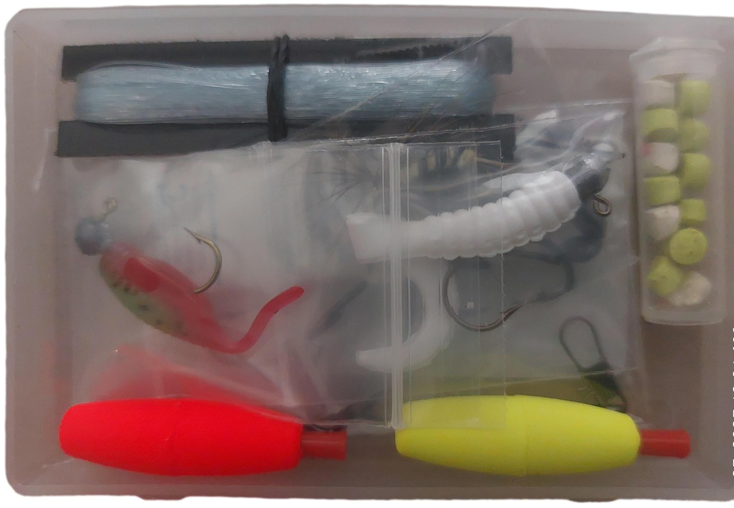 Compact, pocket-sized Basic Version survival fishing kit