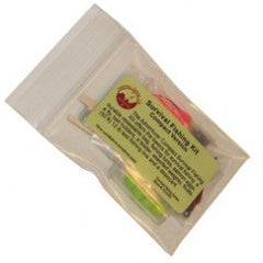 Best Glide ASE Survival Fishing Kit compact in heavy-duty zip bag