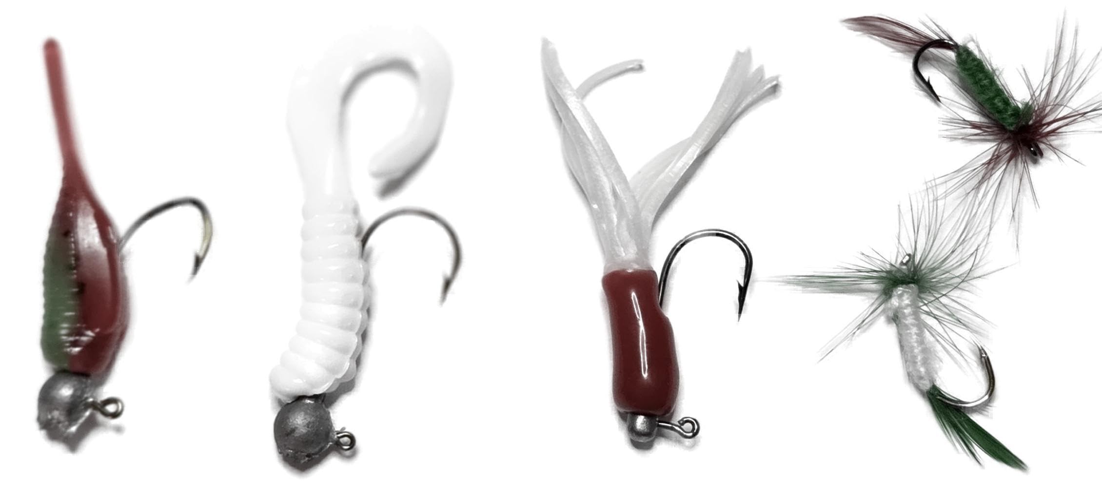Weighs, bobber, and extra components inside the kit
