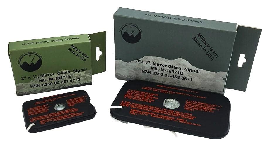 Made in the USA Best Glide ASE glass signal mirror for field signaling.