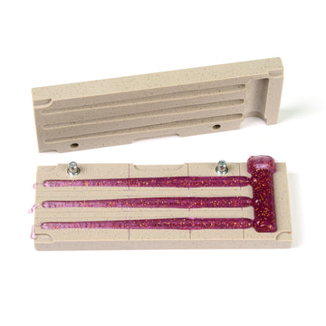 Best NJ engineered stone mold close-up emphasizes durable, low-porosity construction for detailed lures.