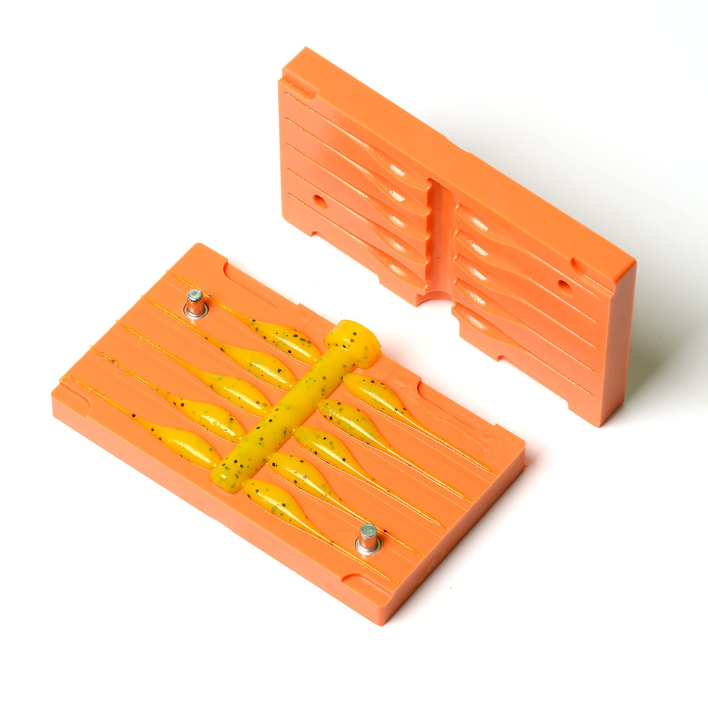 Best_nj soft-mold-crappie-2in-10-cavity enables precise crappie lure creation.