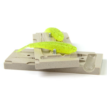 Best_nj soft plastic mold Spunk Shad 4.5-inch engineered stone construction.