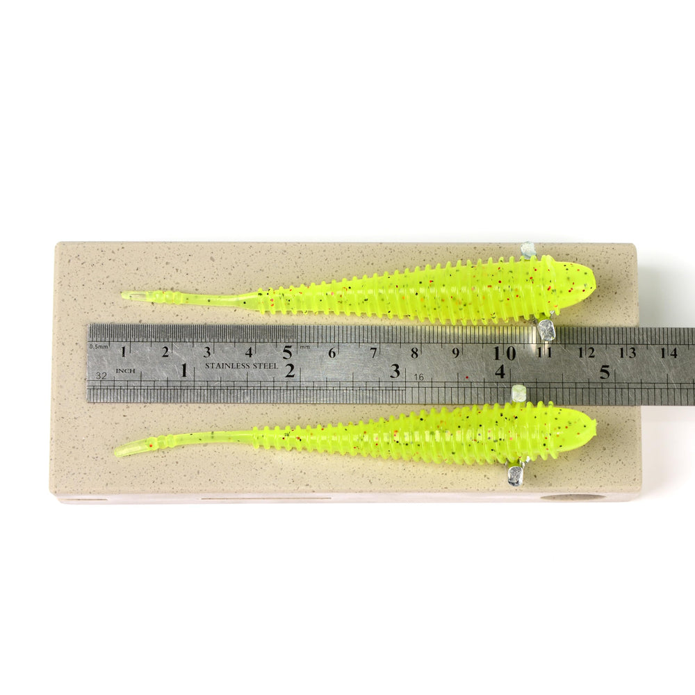 Best_nj soft plastic mold Spunk Shad 4.5-inch versatile lure designs for ice, bass, saltwater.