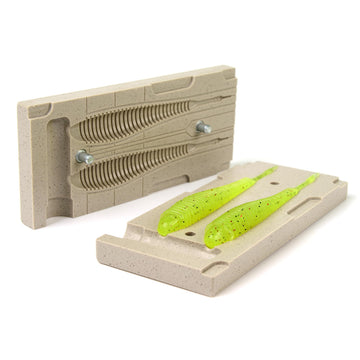 Best_nj soft plastic mold Spunk Shad 4.5-inch worm oil lubrication included.