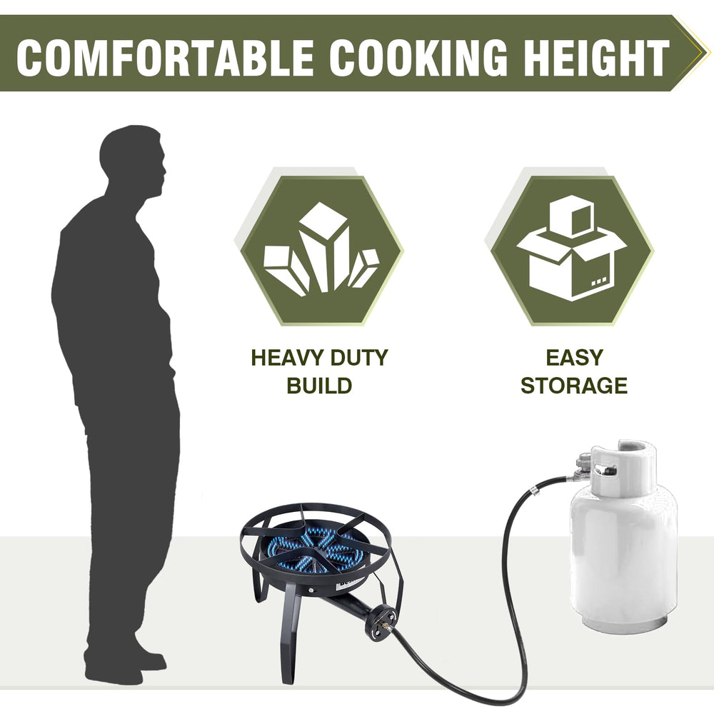Bestfire stove — supports up to 25 pounds for heavy cookware.