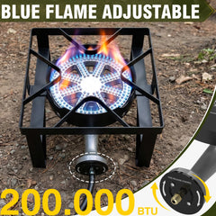BESTFIRE compact portable stove demonstrates easy transport for camping and tailgating.